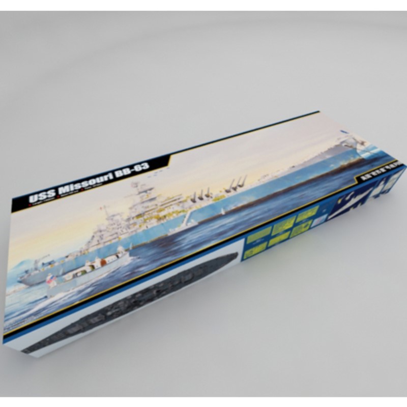Model Kit Uss Missouri - Trompetçi 03705 1/200 Ölçekli USS Missouri