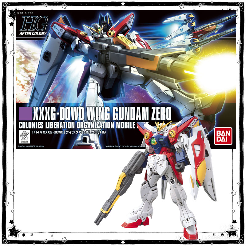 Model Kit Wing Zero - Stokta Bandai Gundam Model Seti Anime