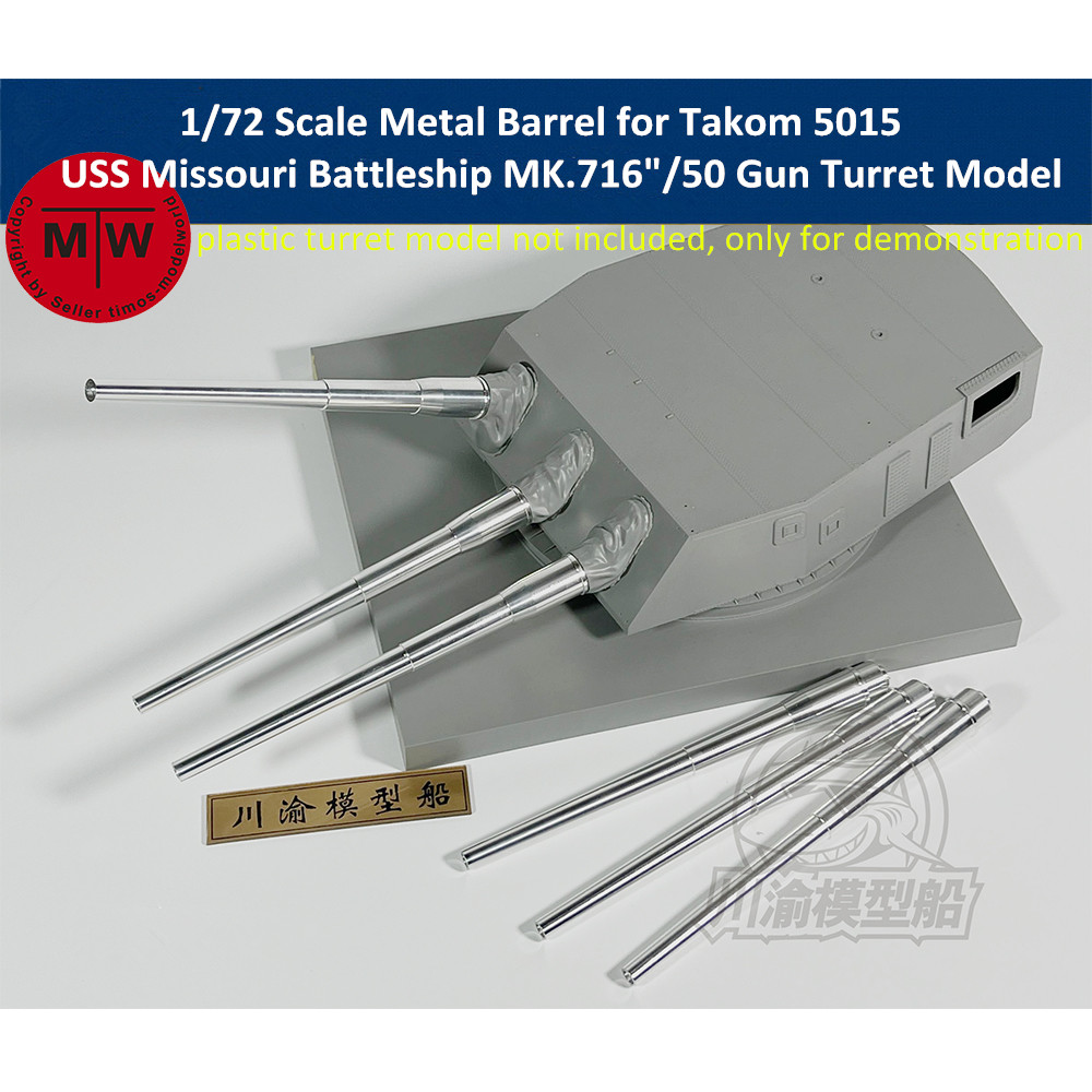 Model Kit Uss Missouri - 1/72 Ölçekli Metal Namlu Takom 5015