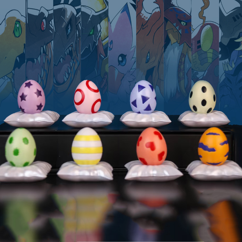 Model Kit Digimon - 8 adet/takım Anime Digimon Macera Figürü