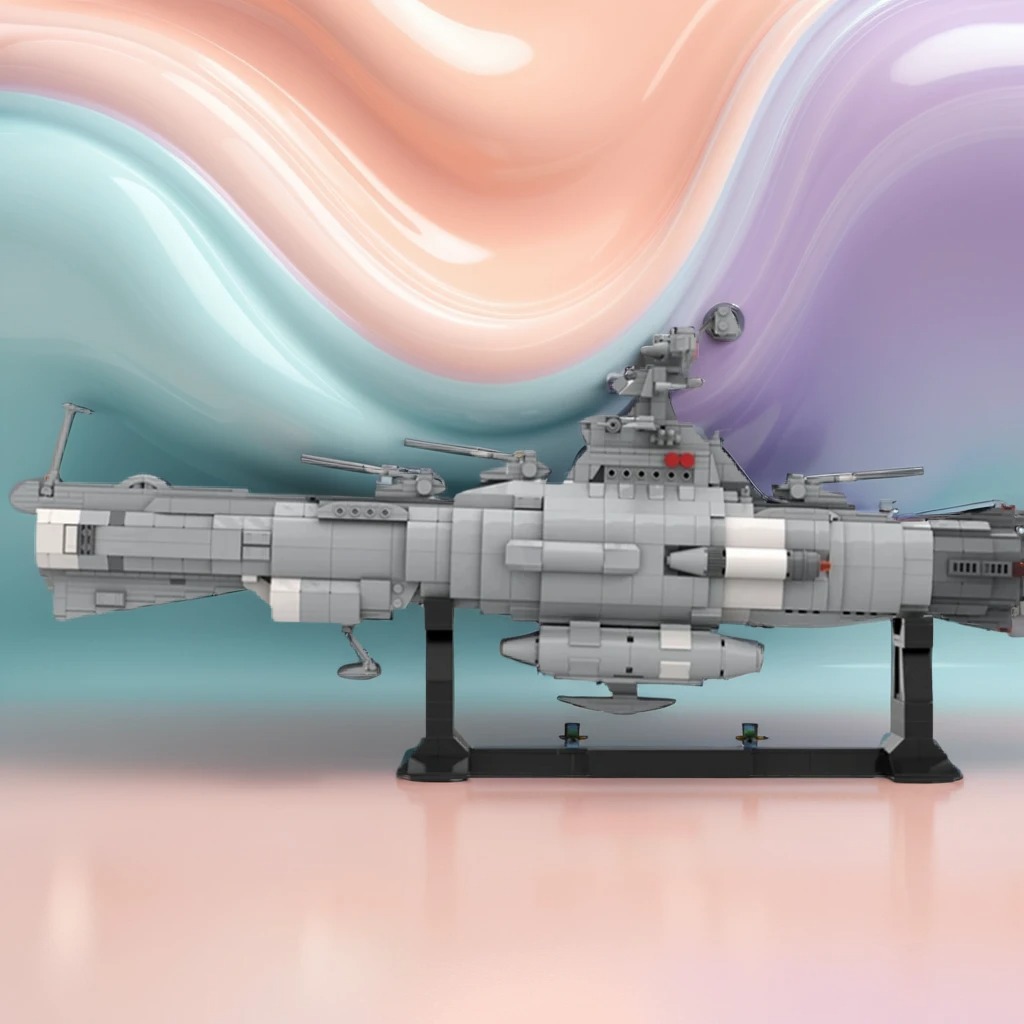 Model Kit Yamato Space - 1347 parça MOC Uzay Savaş Gemisi