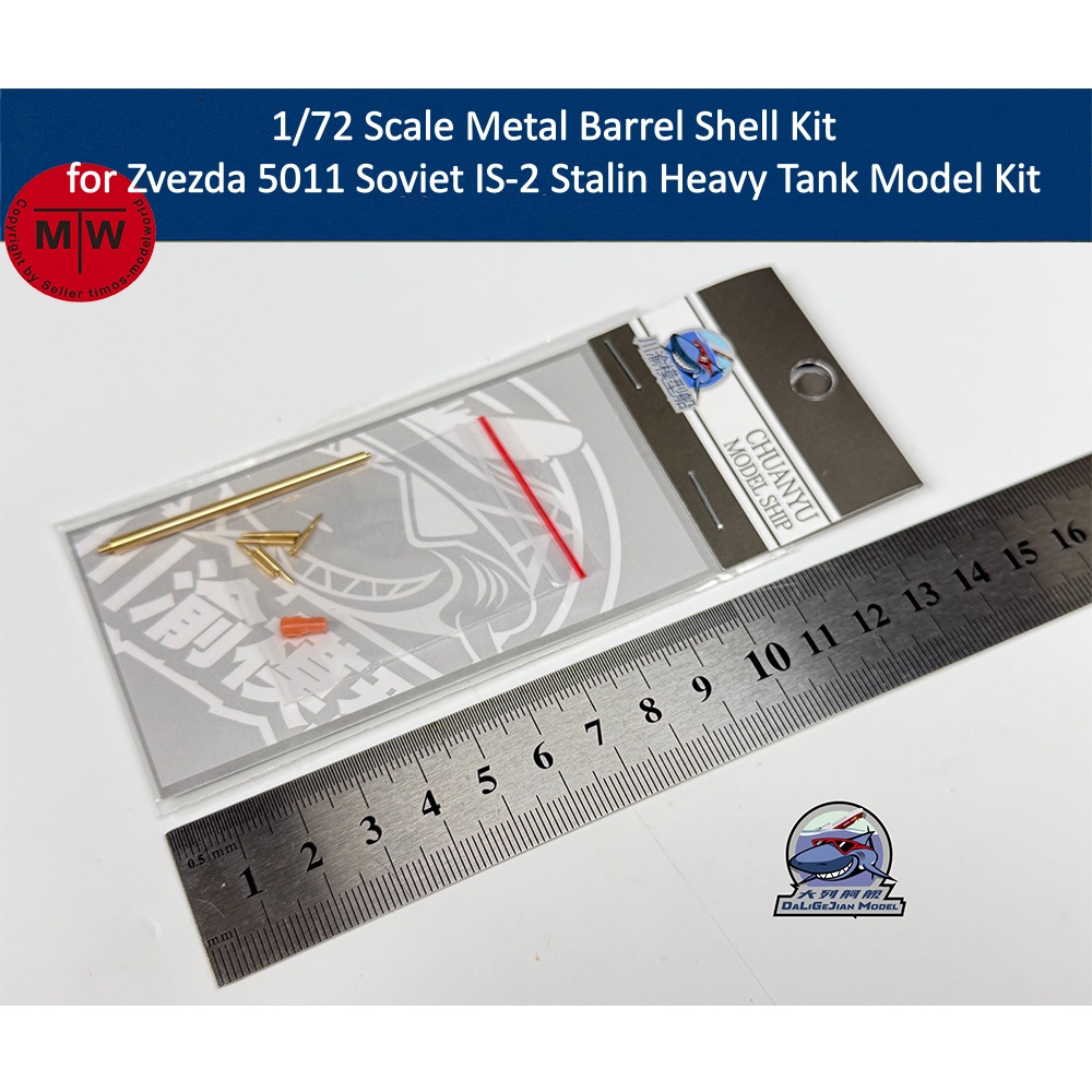 Model Kit Zvezda - 1/72 Ölçekli Metal Namlu Kabuk Kiti