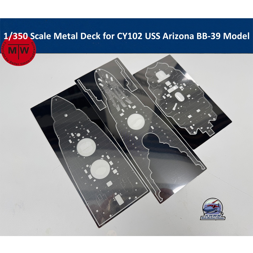 Model Kit Uss Arizona - 1/350 Ölçekli Metal Güverte CY102 USS