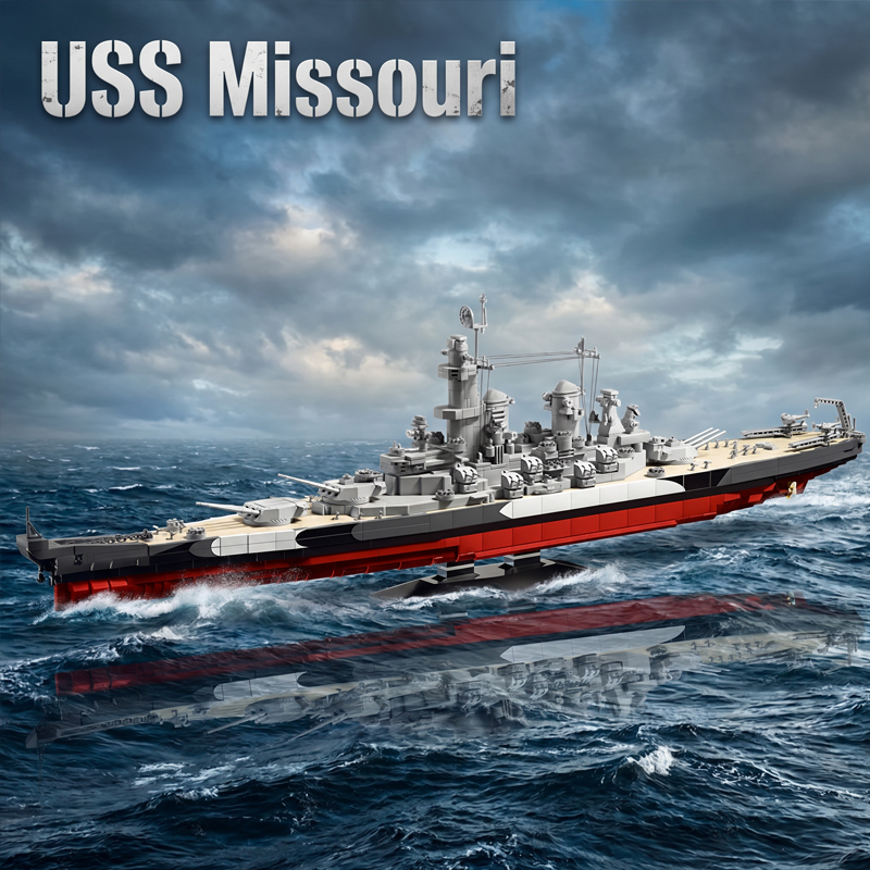 Model Kit Uss Missouri - 2568 Parça USS Missouri Savaş Gemisi