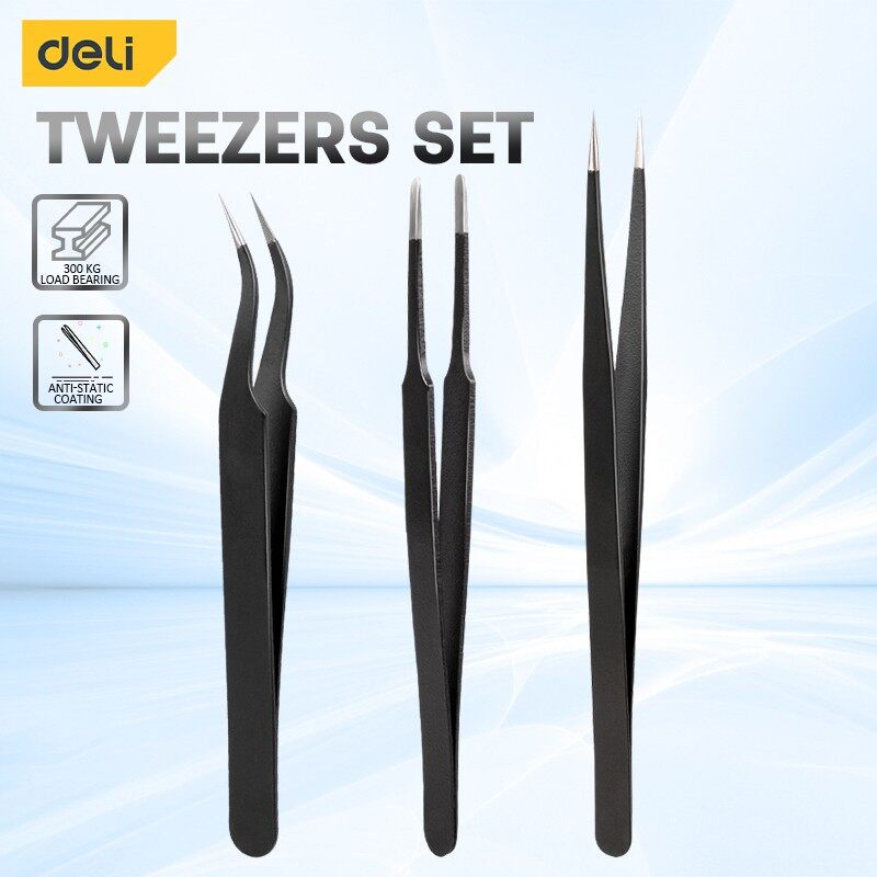 Model Kit Nippers - Deli 3 adet cımbız seti elektronik