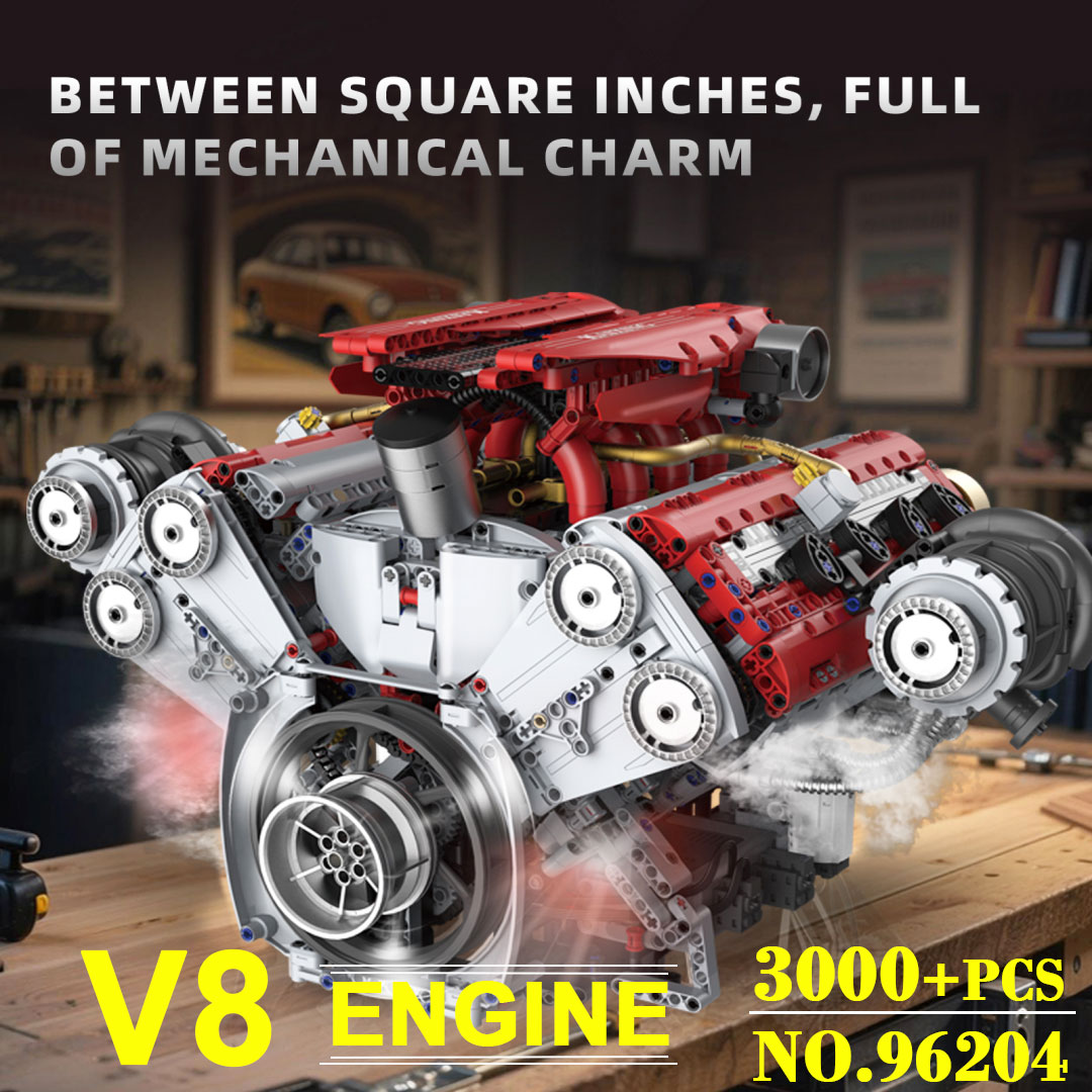 Motorlu V8 Motor 3201 Parça Ya - Model Kit Engine V8 incelemesi ve fiyatı