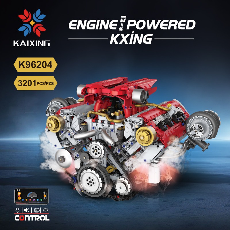 Motorlu V8 Motor 3201 Parça Ya - Model Kit Engine V8 incelemesi ve fiyatı