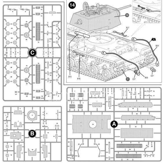Zvezda 5070 1/72 KV-1 Sovyet A - Model Kit Zvezda incelemesi ve fiyatı