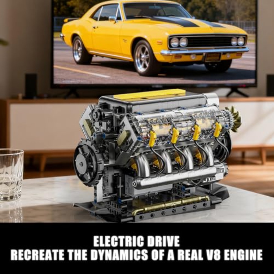 Çalışan, Görünür V8 Motor Mode - Model Kit Engine V8 incelemesi ve fiyatı