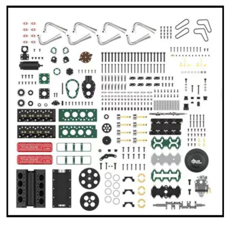 TOYAN V8 Gazlı 4 Zamanlı Motor - Model Kit Engine V8 incelemesi ve fiyatı