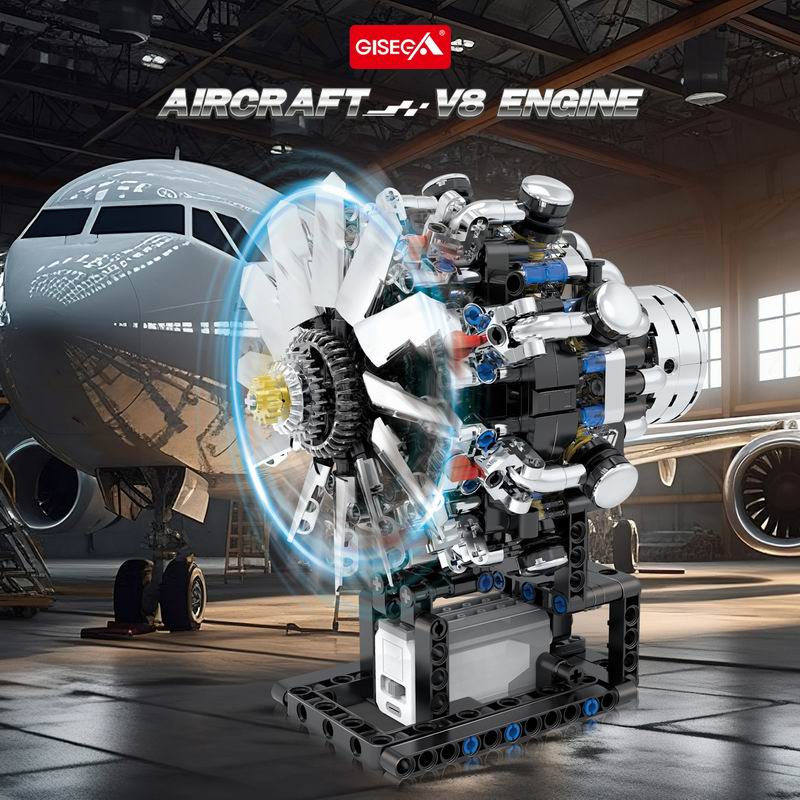 G8910 Havacılık V8 Motoru 558  - Model Kit Engine V8 incelemesi ve fiyatı