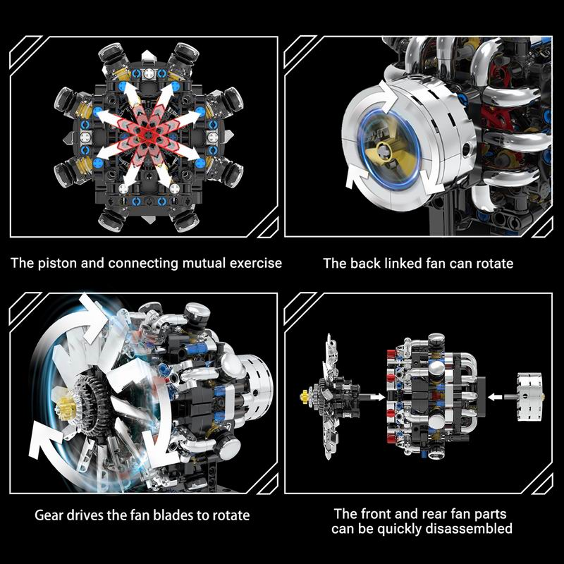 G8910 Havacılık V8 Motoru 558  - Model Kit Engine V8 incelemesi ve fiyatı