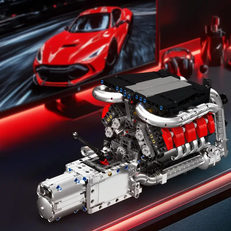 Mould King 10203 1169 Parça Sü - Model Kit Engine V8 incelemesi ve fiyatı