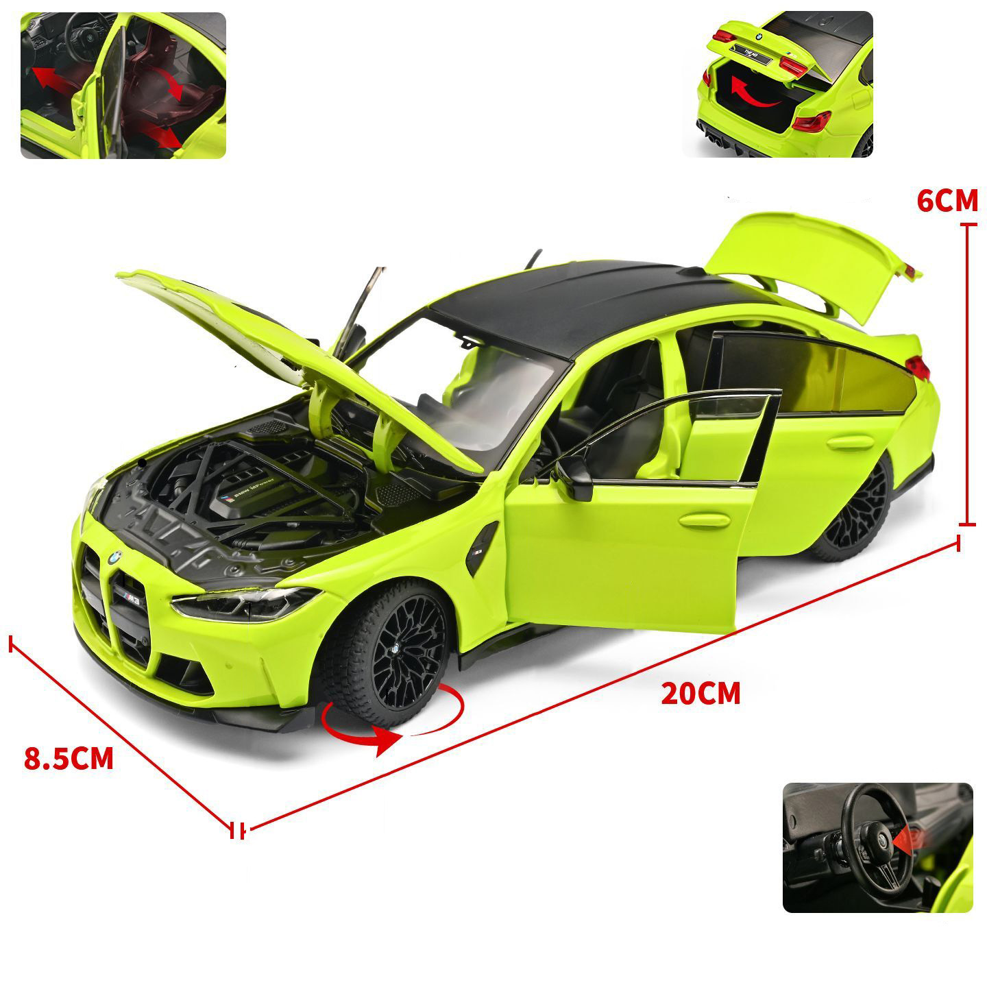 1:24 BMW M3 G80 Coupe Alaşımlı - Model Kit Porsche 911 incelemesi ve fiyatı