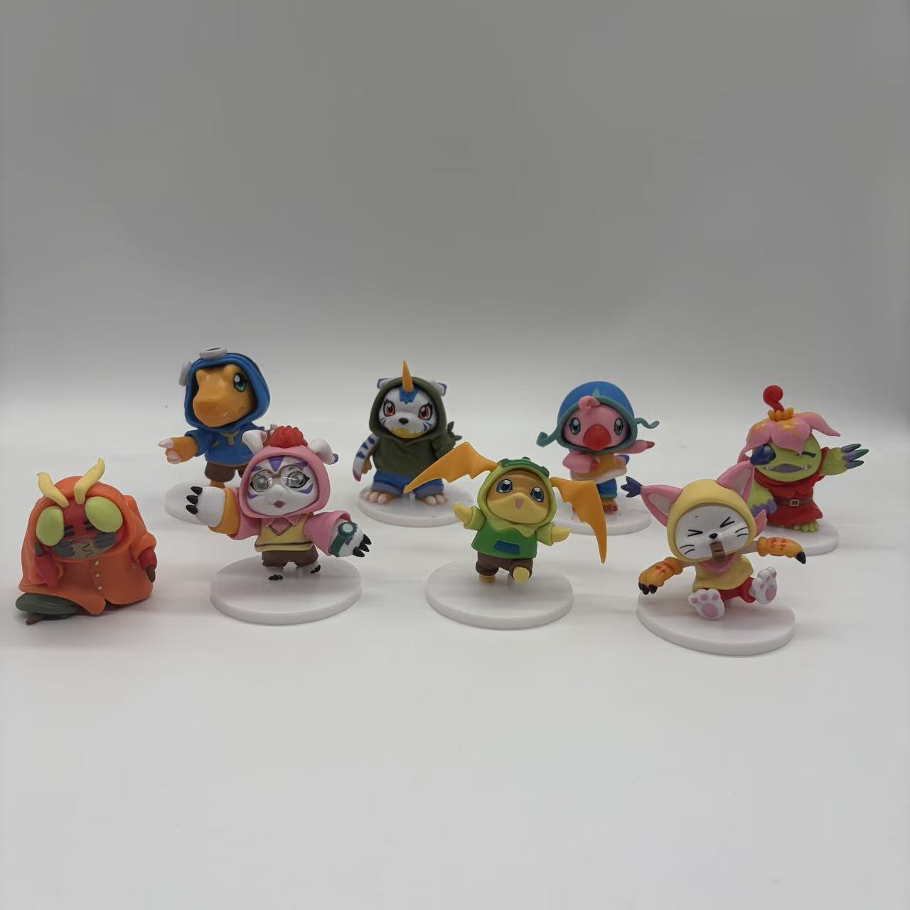 Yüksek kalite 8 adet/takım Ani - Model Kit Digimon incelemesi ve fiyatı