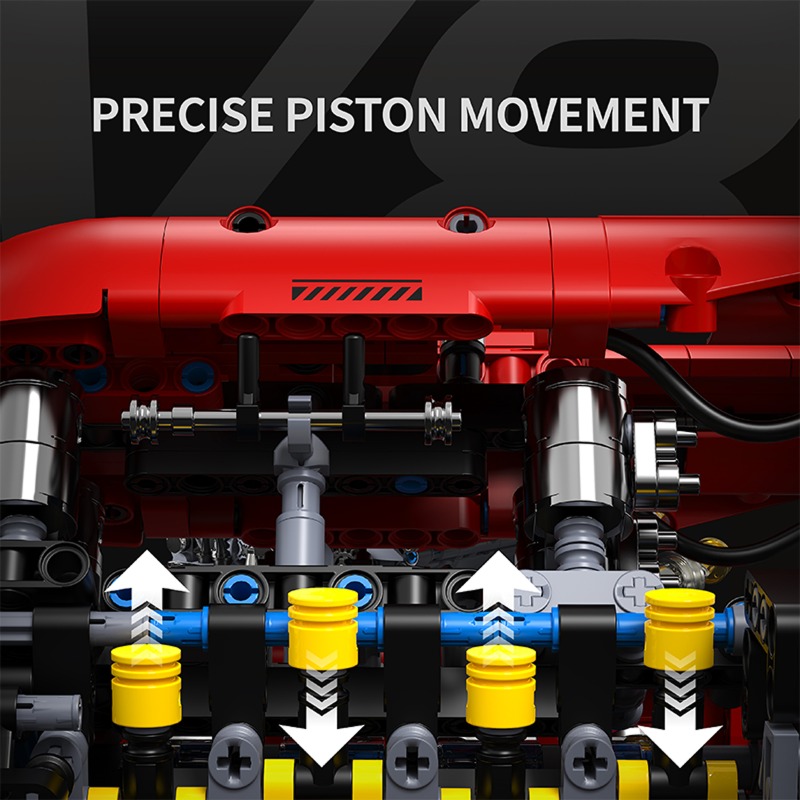 T5011 1370 parça Simülasyon V8 - Model Kit Engine V8 incelemesi ve fiyatı