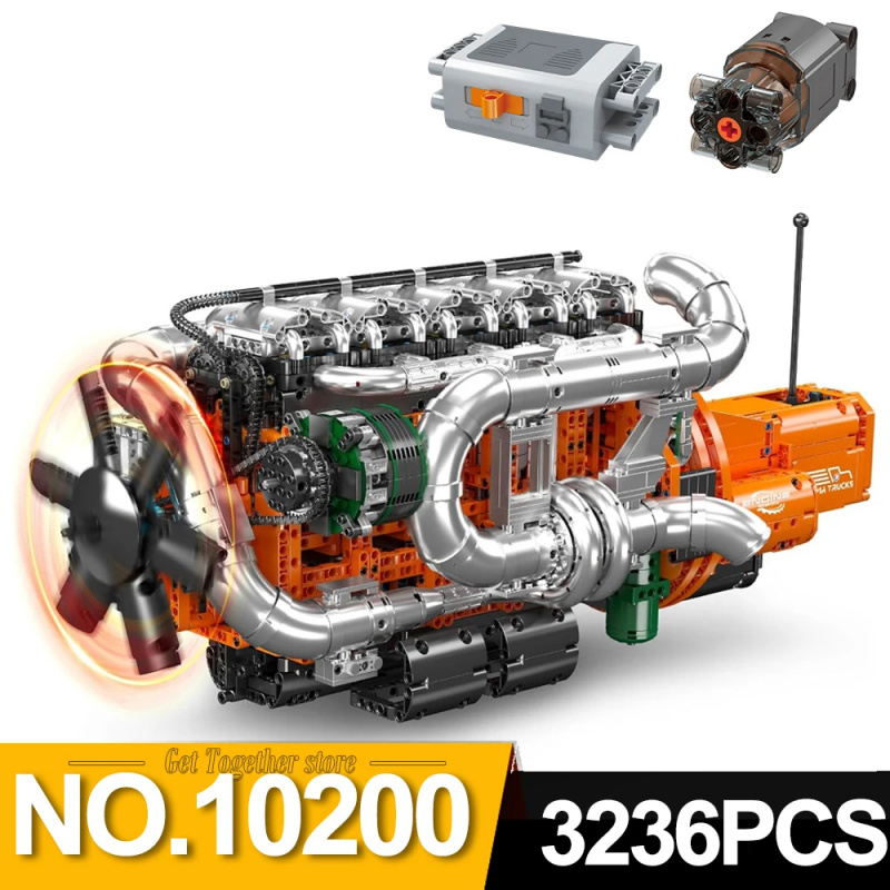 Mould King 10200 V8 Çift Turbo - Model Kit Engine V8 incelemesi ve fiyatı